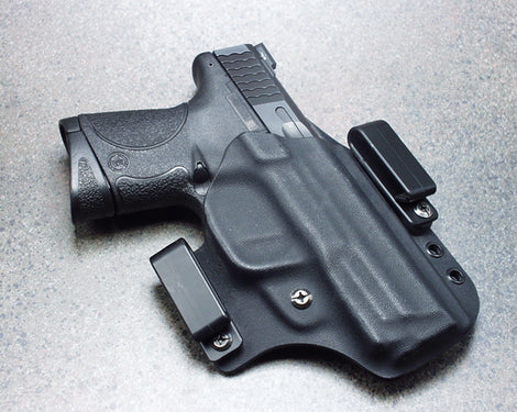 Glock - Glock 17 Gen5 Holster - Double Clip IWB & OWB - Hidden Hybrid  Holsters